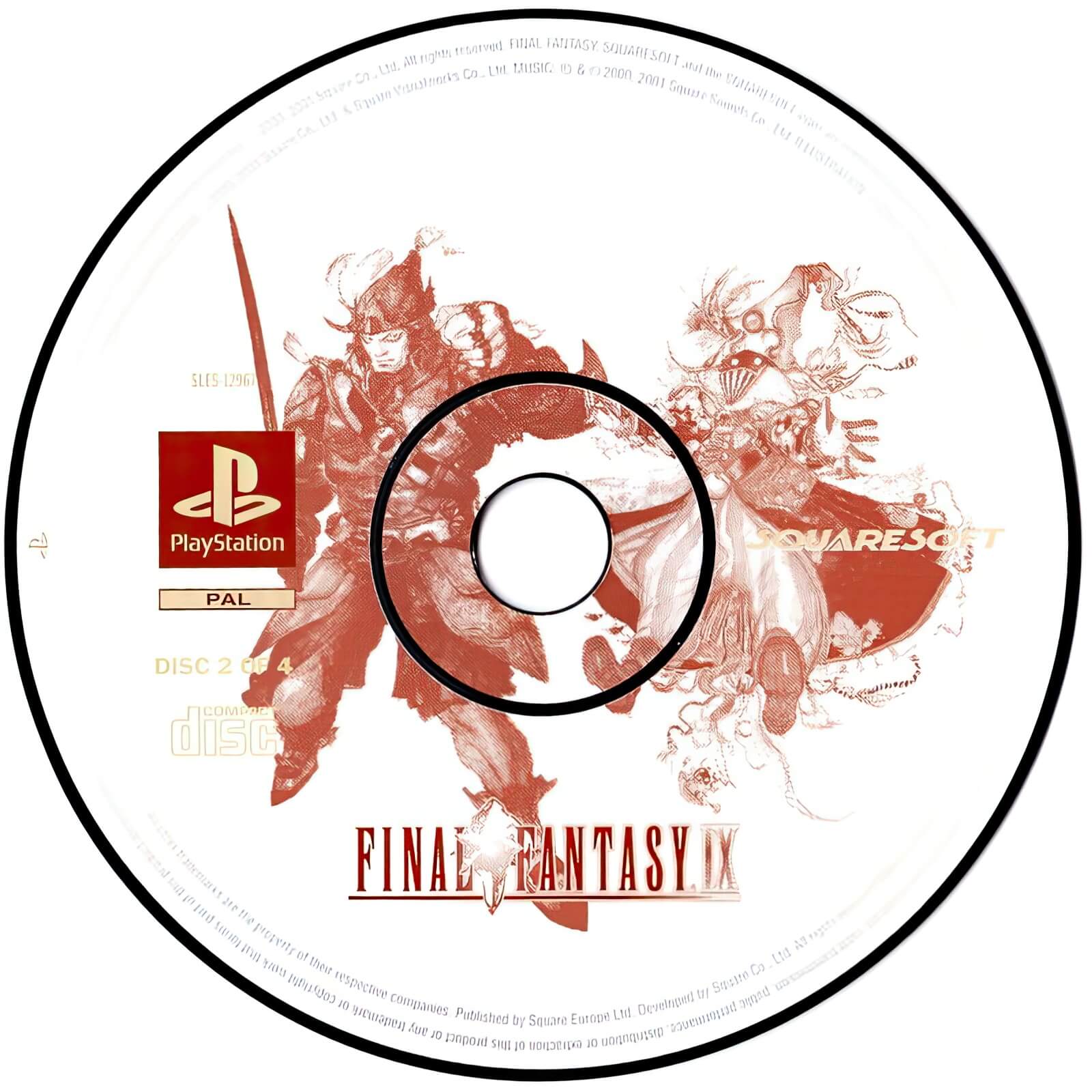 Лицензионный диск PAL Final Fantasy 9 для PlayStation
